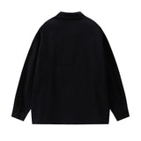 Men Long Sleeved T Shirt Printed Long Sleeve Shirt Men Spring and Autumn Loose Casual Outerwear Coat Shirt