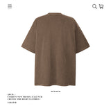 American vintage street T-shirt pure cotton men's and women's summer loose