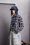 Unisex Jacket Autumn Classic Plaid Long Shirt