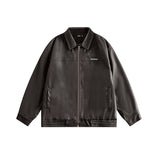 Unisex Jacket Autumn Trendy Leather Coat Women's Clothing