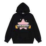 Men Hoodie Hooded Sweater Vibe Five-Pointed Star Print Loose