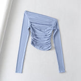 Women T-Shirt Long-Sleeved T-shirt Top for Girls