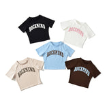 Women T-Shirt Printed T-shirt Female Summer Loose round Neck Casual Short Sleeve