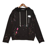 Palm Angle Hoodie Palm Angels Coconut Splash-Ink Letters Printed Hoodie Men and Women