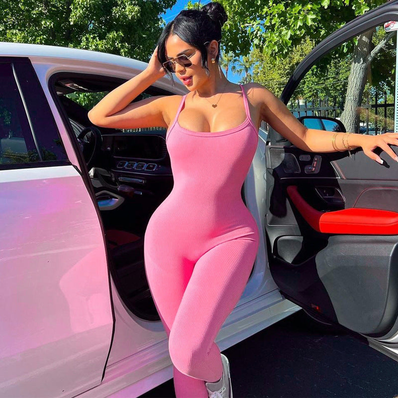 Women Jumpsuit Women's Summer Fashion Slim Fit Bodysuit