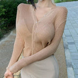 Women Long Sleeve Shirt Long Sleeve Tup Cardigan
