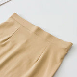 Women Skirt Crew Neck Slim-Fit Short Long Sleeve T-shirt Spring and Summer Suit