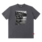 Men T Shirt Fashion Brand Street Printing round Neck Loose Short Sleeves T-shirt Men and Women
