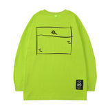 Men Long Sleeve Shirt Preppy Style round Neck Long Sleeve T-shirt Men and Women Street Hip Hop Couple