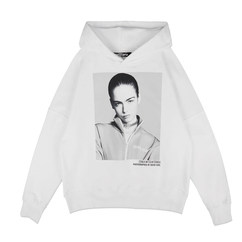 Palm Angle Hoodie Palm Angels Figures Pattern Printed Hoodie Men and Women