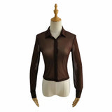 Women T-Shirt Long Sleeve Shirt Women Solid Color Cardigan Top