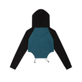 Women Hoodie Hoodie Women's Fall Color-Blocking Long Sleeve Pullover