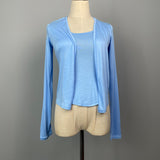 Women Long Sleeve Shirt Vest Strappy Cardigan Long Sleeve Sun-Protection Overshirt Top