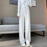 Palazzo Pants Women's Cotton Velvet Wide-Leg Pants Autumn and Winter Loose Lazy Casual