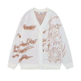 Women Sweater Girls' Autumn and Winter Loose Casual Long-Sleeved Sweater Coat