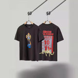 Mens T-shirts Travis Scott Cactus Jack x Utopia Tour Utopia Circus Letter Short Sleeves