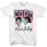 Wham band George Michael Rock Vintage Heavy Cotton Men's Wom