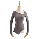 Women's T-Shirt Long-Sleeved Top Women's Spring Slim-Fitting T-shirt