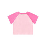 Women T-shirt Patchwork Short-Sleeved T-shirt Girls' Tops Casual Summer