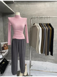 Women Long Sleeve Shirt Spring and Autumn Slim Fit Slimming
