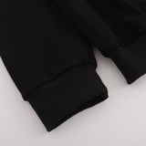 Men Hoodie Paste Cloth Embroidery Letters Hooded Pullover
