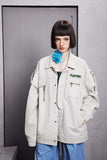 Unisex Jacket Autumn Deerskin Embroidered Jacket Coat Women's Clothing