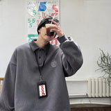Men Hoodie Sweater Men's Ins Korean Style Trendy Loose and Lazy Style Coat Spring