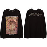 Men Long Sleeve Shirt Long Sleeve T-shirt Male and Female Trendy Brand Printed Loose Autumn and Winter