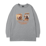 Men Long Sleeve Shirt Letter Long Sleeve T-shirt Men and Women Hip Hop Casual Couple