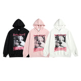 Men Long Sleeve Shirt Vintage Couple Hooded Sweater Men and Women All-Matching Hoodie