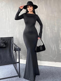 Women Jumpsuit Autumn and Winter Tight Design Simple Slim Fit
