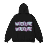Men Hoodie Inkjet Printed Hoodie Paste Cloth Embroidery Letters