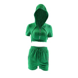 Women Co-Ord Set Women's Clothing Summer Short Sleeve Shorts Leisure Sports Suit