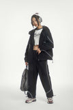 Unisex Jacket Autumn Sports Style Contrast Color Coat
