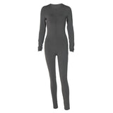 Women Jumpsuit Milk Silk Tight Jumpsuit