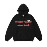 Men Hoodie Spider Web Printed Hooded Jacket Men's Cardigan