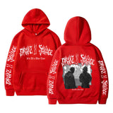Hip Hop Rapper Drake Graphic Hoodie Rap 21 Savage Print