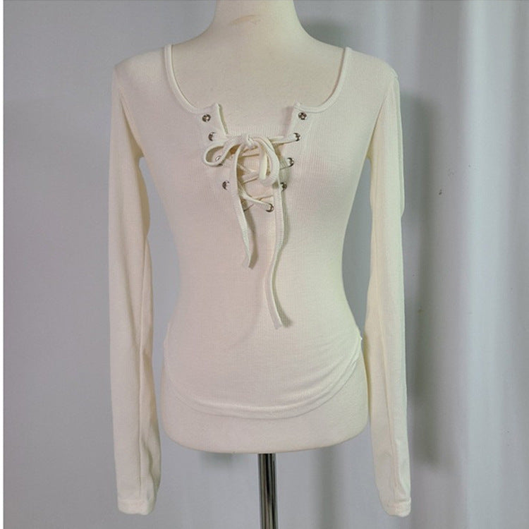 Women Long Sleeve Shirt Waist-Controlled Top Women's Spring