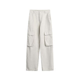 Unisex Pants Autumn Workwear Straight Casual Pants