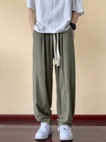 Men Sweatpants Men's Summer Loose Straight Drooping Sports Pants