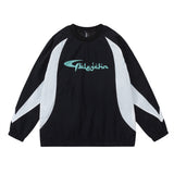 Men Hoodie Loose round Neck Long Sleeve Sweater Men's Spring and Autumn