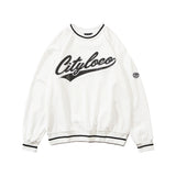 Men Hoodie round Neck Sweater Men's Autumn and Winter Casual Loose Bottoming Shirt