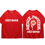 Singer Junior H Sad Boys Flower Graphic T Shirts