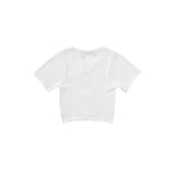 Women Sweater Short Sleeve Knitwear T-shirt Slim-Fit Crop-Top