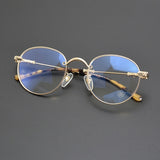 CHH Chrome Hearts Glasses Versatile Literary Retro Round Frame Plain Myopia Glasses Frame