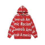 Denim Tears Hoodie Alphabet Cardigan Hooded Sweater