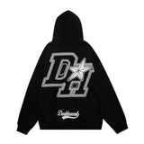 Men Hoodie Letter Printed Hoodie Pullover Hooded Top