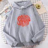 SAPNAP Letter Print Hooded Men Women Creativity Trendy Hoodie