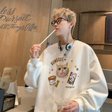 Men Hoodie Sweater Men's Autumn Loose Long Sleeve T-shirt All-Matching