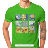 Vintage Alternative Funny Artwork Van Gogh Painting Men